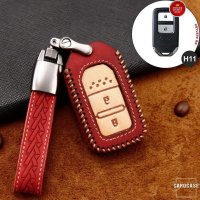 Premium Leather key fob cover case fit for Honda H11 remote key