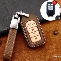 Premium Leather key fob cover case fit for Honda H12 remote key