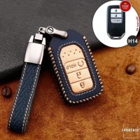 Premium Leather key fob cover case fit for Honda H14...