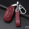 KROKO Leder Schlüssel Cover passend für Ford Schlüssel  LEK44-F5