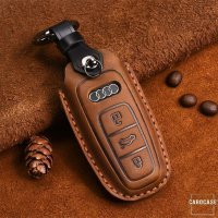 Leather key fob cover case fit for Audi AX7 remote key