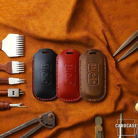 DONGKER Ausziehbares Schlüsseletui, 4 Stuck PU-Leder Unisex Schlüssel Tasche,  Tragbarer Autoschlüsselhalter für Autoschlüssel, Kreatives Schlüsseltasche  für Männer und Frauen : : Fashion