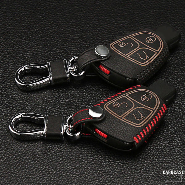 Leather key fob cover case fit for Mercedes-Benz M4 remote key