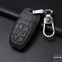 Coque de protection en cuir pour voiture Audi clé télécommande AX4