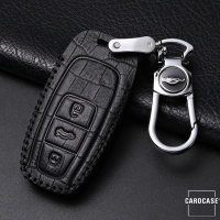Leather key fob cover case fit for Audi AX7 remote key