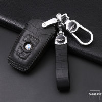 Leather key fob cover case fit for BMW B4 remote key