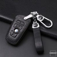 Leather key fob cover case fit for BMW B5 remote key