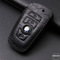 KROKO Leder Schlüssel Cover passend für BMW Schlüssel  LEK44-B5