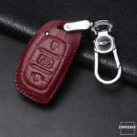 KROKO Leder Schlüssel Cover passend für Hyundai...