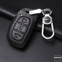 Coque de protection en cuir pour voiture Hyundai clé télécommande D2