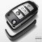 Black-Glossy Silikon Schutzhülle passend für Audi Schlüssel  SEK7-AX3