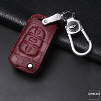 KROKO Leder Schlüssel Cover passend für Hyundai...
