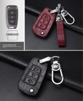 Leather key fob cover case fit for Hyundai D8 remote key