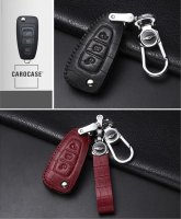 KROKO Leder Schlüssel Cover passend für Ford Schlüssel  LEK44-F4