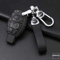 Leather key fob cover case fit for Mercedes-Benz M6...