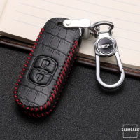 Leather key fob cover case fit for Mazda MZ1 remote key