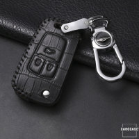 KROKO Leder Schlüssel Cover passend für Opel Schlüssel  LEK44-OP6