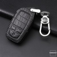 Leather key fob cover case fit for Toyota T3 remote key