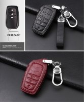 KROKO Leder Schlüssel Cover passend für Toyota Schlüssel  LEK44-T4