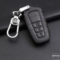 Leather key fob cover case fit for Toyota T6 remote key