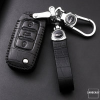 KROKO Leder Cover passend für Volkswagen Schlüssel -LEK44-V2X