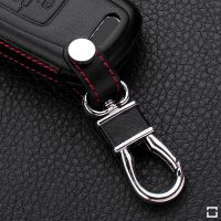 Leather key fob cover case fit for Audi AX1 remote key black