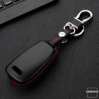 Leder Hartschalen Cover passend für Audi Schlüssel schwarz LEK48-AX3