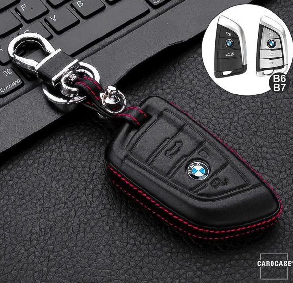 Leder Hartschalen Cover passend für BMW Schlüssel schwarz LEK48-B7, 13,50 €