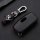 Leder Hartschalen Cover passend für Ford Schlüssel schwarz LEK48-F1