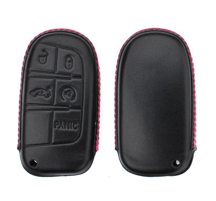 Capa de couro para chaves de carro Fiat / Jeep (tipo J5) | Carocase Premium