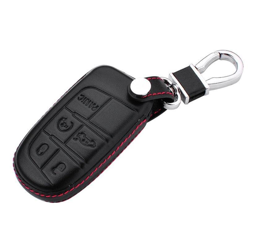Capa de couro para chaves de carro Fiat / Jeep (tipo J5) | Carocase Premium