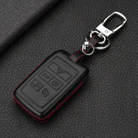 Leder Hartschalen Cover passend für Land Rover Schlüssel schwarz LEK48-LR1