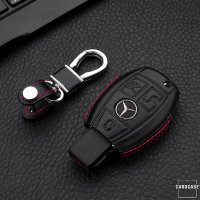Cover Guscio / Copri-chiave Pelle compatibile con Mercedes-Benz M7 nero