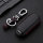 Leather key fob cover case fit for Mazda MZ1, MZ2 remote key black