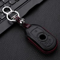 Leather key fob cover case fit for Opel OP16 remote key...