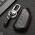 Leather key fob cover case fit for Volkswagen, Skoda, Seat V11 remote key black