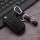 Cover Guscio / Copri-chiave Pelle compatibile con Volkswagen, Skoda, Seat V2 nero
