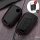 Leder Hartschalen Cover passend für Volkswagen, Skoda, Seat Schlüssel schwarz LEK48-V4
