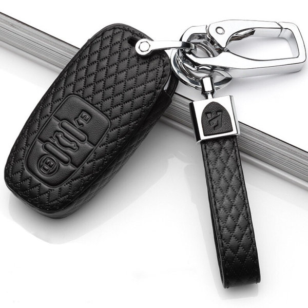 BLACK-ROSE Leder Schlüssel Cover für Audi Schlüssel LEK4-AX4, 19,95 €