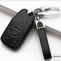 BLACK-ROSE Leder Schlüssel Cover für Audi Schlüssel  LEK4-AX6