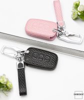 Leather key fob cover case fit for Hyundai, Kia D3 remote...
