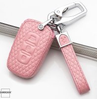Leather key fob cover case fit for Hyundai, Kia D3 remote...