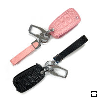 Leather key fob cover case fit for Hyundai D8 remote key