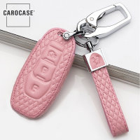 BLACK-ROSE Leder Schlüssel Cover für Ford Schlüssel  LEK4-F3