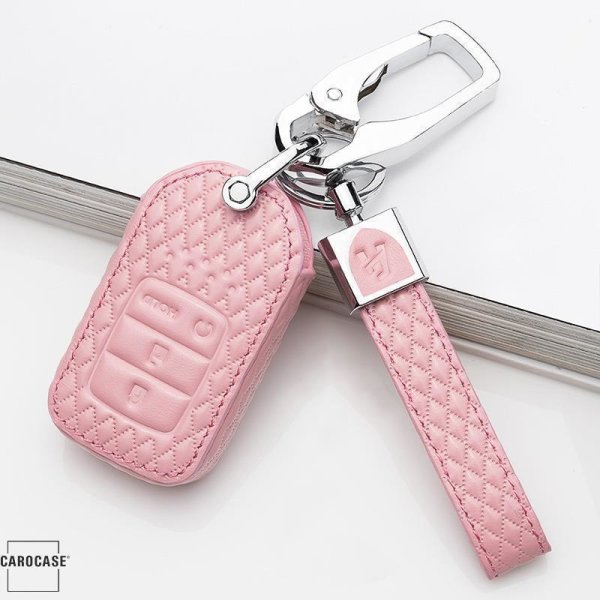 BLACK-ROSE Leder Schlüssel Cover für Honda Schlüssel  LEK4-H14