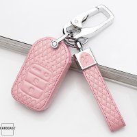 BLACK-ROSE Leder Schlüssel Cover für Honda Schlüssel  LEK4-H14