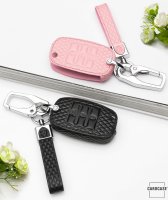 Leather key fob cover case fit for Kia K3 remote key