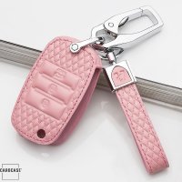 BLACK-ROSE Leder Schlüssel Cover für Kia Schlüssel  LEK4-K3
