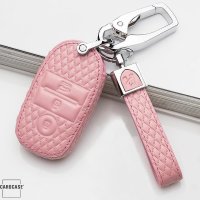 Leather key fob cover case fit for Kia K7 remote key