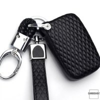Leather key fob cover case fit for Land Rover, Jaguar LR2 remote key